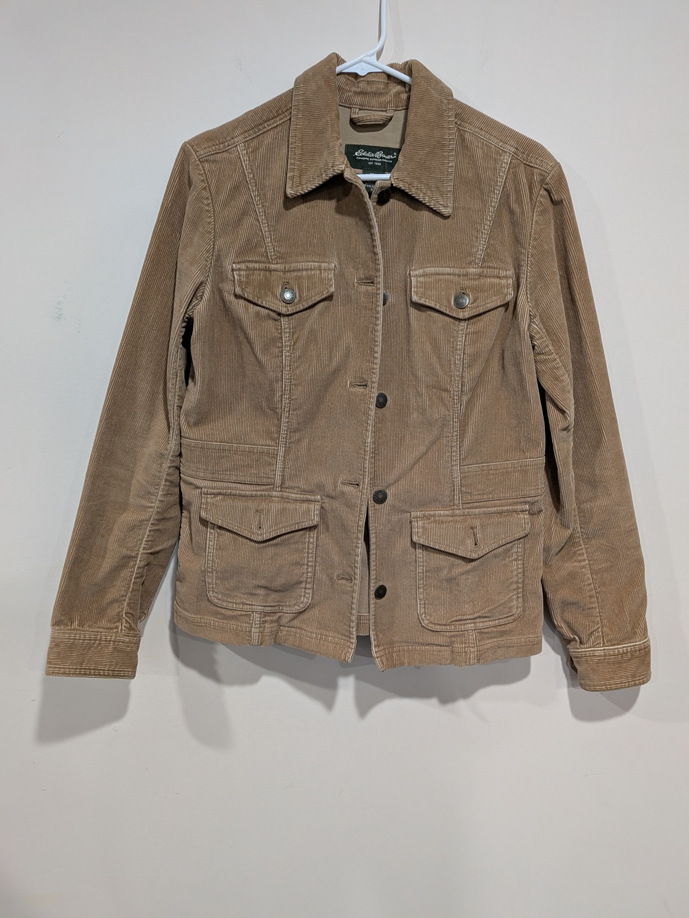 Eddie Bauer Brown Tan Corduroy Field Jacket